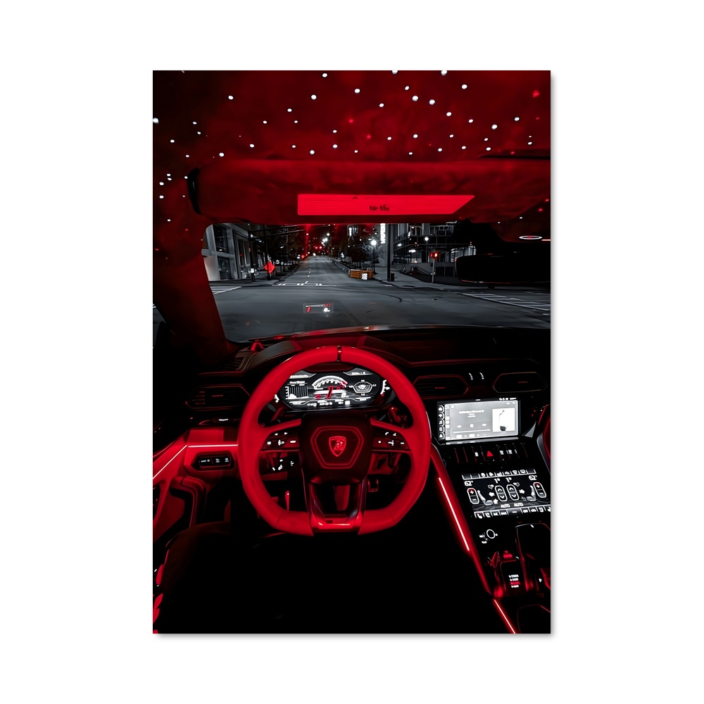 Poster Intérieur Rouge